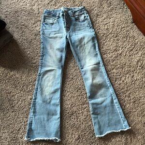 High rise flare jeans